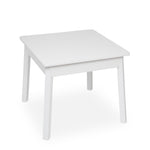 Melissa & Doug Wooden Square Table (White) Kids Table, Children's Furniture, for Kids Crafts and Activity