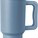 Simple Modern 40 oz Trek Tumbler with Handle and Straw Lid | Cup Holder Friendly Insulated Stainless Steel Travel Mug | Almond Birch