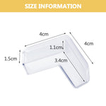 8 Pack Corner Protector for Baby, Clear Furniture Corner Guard & Edge Safety Bumpers for Table Edges & Sharp Corners - Baby Proofing (L Shape)