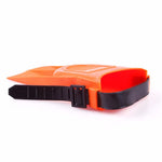 Kids Swimming Fins, 1 Pairs Kids Diving Short Flippers PVC Adjustable Swimming Training Fins, Lightweight Scuba Flippers for Kids(Orange,US:8C-12C)