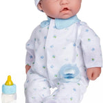 JC Toys, La Baby 16-inch Blue Washable Soft Body Boy Baby Doll with Accessories - For Children 12 Months and older, Designed by Berenguer