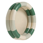 Inflatable Pool Baby Retro Blow Up Swimming Pool Family Cute Thickened Water Pool (Green Stripe)