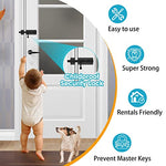 MeBantoo Slide Bolt Gate Latch Hardware, Barrel Bolt Latch, 6.3 Inch Heavy Duty Solid 304 Stainless Steel Black Finish Lock for Wooden Fence/Shed/Yard/Barn Door/Interior and Outdoor (Black)
