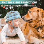 Baby Head Protector - Baby Helmet for Crawling Walking Running - No Bumps and Soft Cushion - Adjustable Protective Cap Infant Baby Safety Headguard - Toddler Helmets 6-12 Months 1-2 Years Old