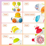 LAFALA Baby Sensory Toys for Toddlers Busy Ball Airplane Car seat Toys Travel Activities Busy Cube Montessori Toys for Toddlers Fidget Toys Old 18 Months