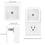 6 Pack Blue LED Night Light Plug in, Dusk to Dawn Sensor Automatic On and Off, Energy Efficient, Soft Glow Kids, Nursery, Bedroom, Bathroom, Hallway, Stairs, Kitchen