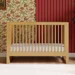 Namesake Nantucket 3-in-1 Convertible Crib with Toddler Bed Conversion Kit in Honey, Greenguard Gold Certified