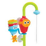 Yookidoo Toddler and Baby Bath Toy (Ages 1-3): Flow N Fill - 3 Stackable Play Cups - Battery Operated Interactive Hose Toy & Tumblers with Multiple Play Aspects - Make Bath Time Magical (No Mold)