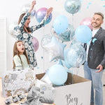 Lictin Baby Gift Set for Boys Girls, Baby Shower Gifts, Neutral Newborn Gifts Basket with Baby Blanket, Wooden Monthly Milestone Cards, Elephant Security Blanket, Rattle Socks and Wrist (Grey)