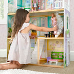 Delta Children MySize Dollhouse - Large 3-Story Dollhouse with 7 Rooms Includes 12 Accessories - Fits 12-inch Dolls - Pretend Play Dream Gift for Ages 3+