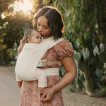 Ergobaby Embrace Baby Carrier Newborn to Toddler - Lightweight Ergonomic Baby Carriers - Cozy Essentials (7-25 Pounds), Ponte Knit, Sage Meadows