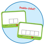hand2mind Elkonin Boxes Magnetic Dry Erase Boards Set, Phonemic Awareness, Speech Therapy Materials, Letter Sounds for Kindergarten Phonics, Science of Reading Manipulatives (Set of 8), White