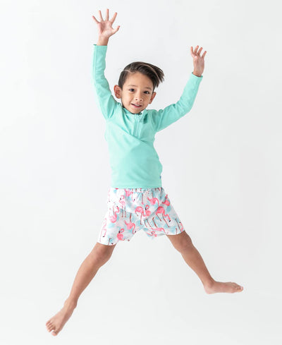 RUGGEDBUTTS Spun Sugar Long Sleeve Logo Rash Guard - 18-24m