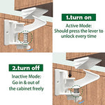 20 Pack Cabinet Locks Child Safety Latches - Vmaisi Baby Proofing Cabinets Drawers Lock - Upgraded Stronger Adhesive Easy Installation - No Drilling