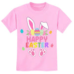 Easter Shirts for Toddler Girl Short Sleeve Easter Eggs Bunny Tshirt for Kids Cotton Tee Tops 4T