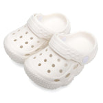 INMINPIN Baby Clogs Garden Shoes Newborn Infant Lightweight Breathable Beach Pool Sandals Non-Slip Baby Boys Girls Water Shower Summer Shoes Splay Naturally, White, 6-12 Months Infant
