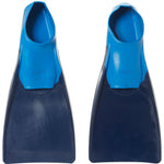 Sporti Adult-Kids Short Swim Fins, Floating Fin for Swimming & Snorkeling, Swim Flippers for Training - NavyBlue - Little Kid 1-2