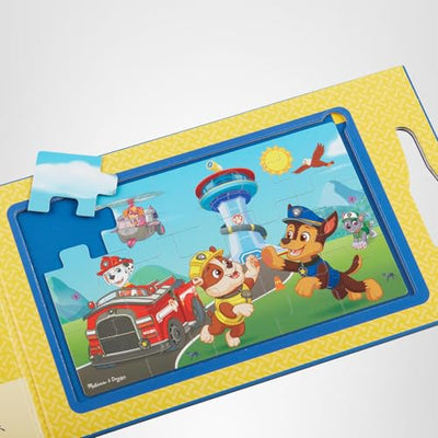 Melissa & Doug PAW Patrol Take-Along Magnetic Jigsaw Puzzles (2 15-Piece Puzzles) - FSC Certified