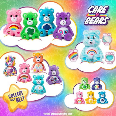 Care Bears - 14" Sweet Serenity Bear - Medium Size Plush, Sensory Toy, Emotional Support Plushie, Ages 4+