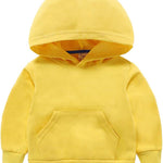 Ding-dong Baby Toddler Kid Boy Girl Solid Casual Pocket Hoodie Sweatershirt Pullover