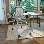 Ingenuity Full Course 6-in-1 High Chair - Baby to 5 Years Old, 6 Convertible Modes, 2 Dishwasher Safe Trays - Astro, 13108