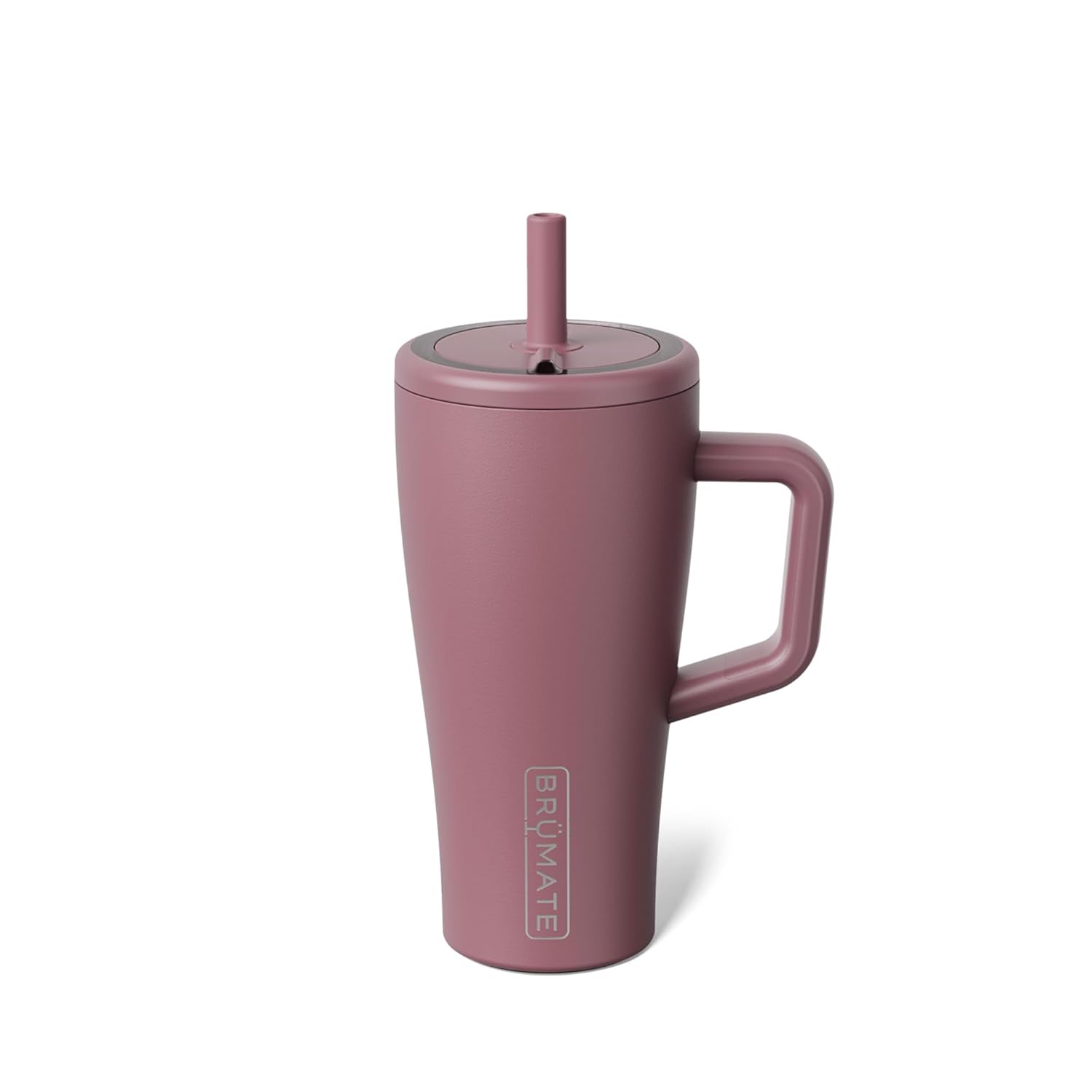 BrüMate Era 40 oz Tumbler with Handle and Straw | 100% Leakproof Insulated Water Bottle Tumbler with Lid and Flexible SoftSip Straw | Made of Stainless Steel | Cup Holder Friendly | 40oz (Lavender)