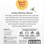 Burt’s Bees Baby Wipes, Unscented Natural for Sensitive Skin with Aloe and Vitamin E - 72 Baby Wipes – 10 Pack