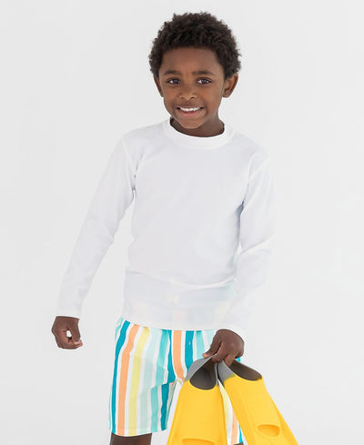 RUGGEDBUTTS Long Sleeve Rash Guard - White - 5
