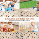 AirSwim Ball Pits for Toddlers, 47" x 12" Foldable Kiddie Pool Dog Ball Pits Collapsible Baby Pool Dog Swimming Pool Portable Sandbox Kid Pool Indoor and Outdoor Game Without Balls