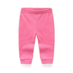 Unisex Newborn Baby Cotton 3-Pack Pants Embroidery Pringting Casual Leggings for Boys and Girls