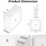 Sujeet Night Light, Night Lights Plug into Wall 8-Pack, Plug in Night Light, Dusk to Dawn Nightlight Led Night Lights for Bedroom, Bathroom, Hallway Warm White
