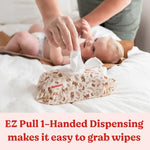 Huggies Calm Baby Wipes, Unscented, Hypoallergenic, 6 Push Button Packs (336 Wipes Total)