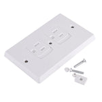 AUSTOR 12 Pack Baby Safety Electric Outlet Covers Baby Safety Self Closing Wall Socket Plugs Plate Alternate for Child Proofing