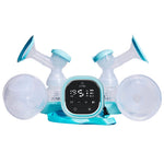 ZOVOO double breast pump with digital display on a white background