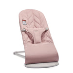 BabyBjörn Bouncer Bliss, Dusty Pink, Woven, Petal Quilt | 2-in-1 Adjustable Baby Bouncer Seat and Toddler Chair, Newborn to Toddler (8-29 lbs), 4 Positions, Lightweight & Portable