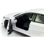 Camry XSE 2022 Model Car 1/36 Scale Diecast Toy Cars Metal Alloy Children’s Die-cast Vehicles, Pull Back Doors Open, Black Rim, Collection for Men, Kids Toys for Boys Gifts, White