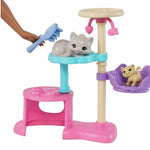 Barbie Kitty Condo Doll & Pets, Cat Tree Toy Playset with 5 Kitten Figures & Accessories