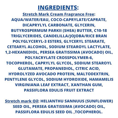 Mustela Maternity Stretch Marks Set - Natural Pregnancy Skincare - Contains Stretch Marks Cream & Belly Oil - EWG Verified & Fragrance-Free - 2 Items Set