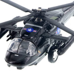 Playmaker Toys U.S. Army Sikorsky UH-60 Black Hawk Helicopter 10" Die Cast Metal Model Toy (1 at Random, Color May Very)