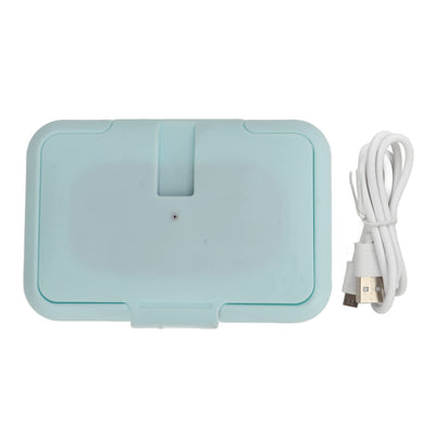 Dioche Portable Baby Wipe Warmer, Constant Temperature Wet Wipes Dispenser, Keep Wipes Moist Warm for Babies, Newborn Essentials (Light Blue)