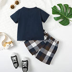 Kucnuzki 2T Boys Clothes - Toddler Boy Summer Outfits (2-3 Yrs) - Shorts Set & Shirt