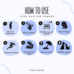 Vanilla Talc-Free Dusting Powder with Arrowroot, Oats, Zinc & Magnesium - Soothing Body Powder for Women, Chafing & Deodorizing, Baby Powder Alternative, Foot & Shoe Freshener