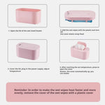 Baby Wipe Warmer,New Portable Large Capacity Wipes Warmer Dispenser with LED Display,Adjustable Baby Wet Wipes Holder,Evenly Overall Heating for Home Car Travel Use