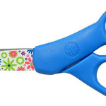 Westcott Fun and Fashionable Student Scissors for Ages 12+, Stainless Steel Floral-Printed Blades, Back-to-School, School Supplies, Classroom Supplies, 7-Inch