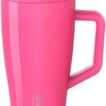 BrüMate Era 40 oz Tumbler with Handle and Straw | 100% Leakproof Insulated Tumbler with Lid and Straw | Made of Stainless Steel | Cup Holder Friendly Base | 40oz (Dune)