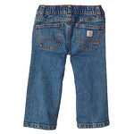 Carhartt Baby Boys Relaxed Fit Denim 5-Pocket Boot-Cut Jeans, Medium Wash, 12 Months US