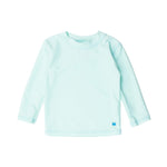 RUGGEDBUTTS® Baby/Toddler Boys Long Sleeve Rash Guard Swim Shirt w/UPF 50+ - Mint, 2T
