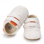 Clowora Baby Boys Girls Shoes Non-Slip Rubber Sole Sneakers Infant First Walking Toddler Crib Shoes Newborn Loafers Flats. (09/Orang,12-18 Months)