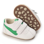 Clowora Baby Boys Girls Shoes Non-Slip Rubber Sole Sneakers Infant First Walking Toddler Crib Shoes Newborn Loafers Flats. (09/Green,12-18 Months)