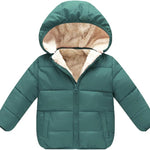 Baby Girls Boys' Winter Fleece Jackets With Hooded Toddler Cotton Dress Warm Lined Coat Outer Clothing